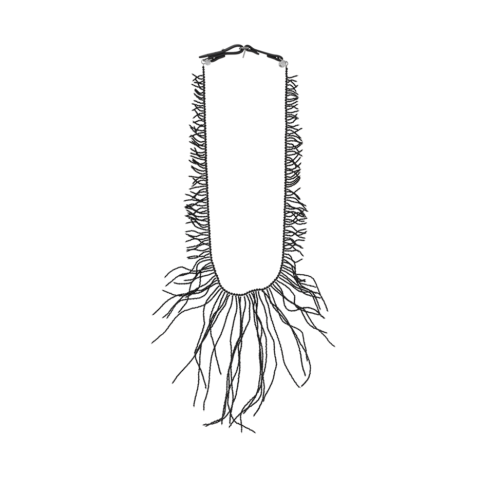 BRUNELLO CUCINELLI-Agate Long Branch Necklace-BLACK