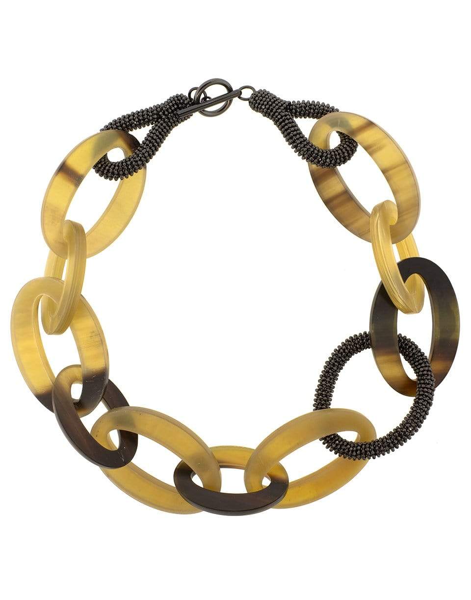 BRUNELLO CUCINELLI-Short Horn Chain Necklace-HORN