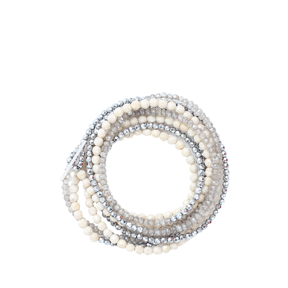 Riverstone And Silver Hematite Necklace/Bracelet JEWELRYBOUTIQUENECKLACE O BRUNELLO CUCINELLI   