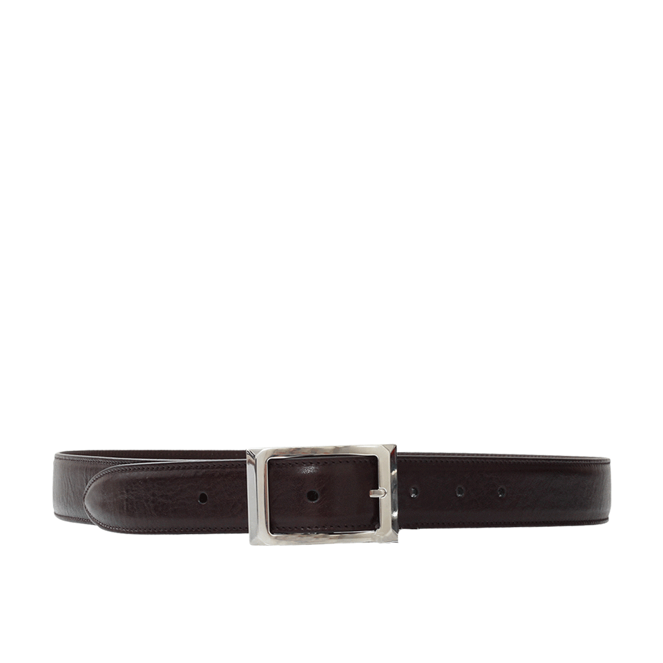 BRUNELLO CUCINELLI-Polished Leather Belt-
