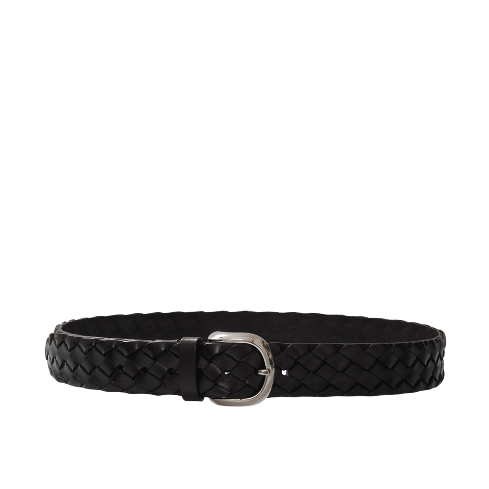 Wide Braided Leather Belt MENSACCESSORYBELTS BRUNELLO CUCINELLI   
