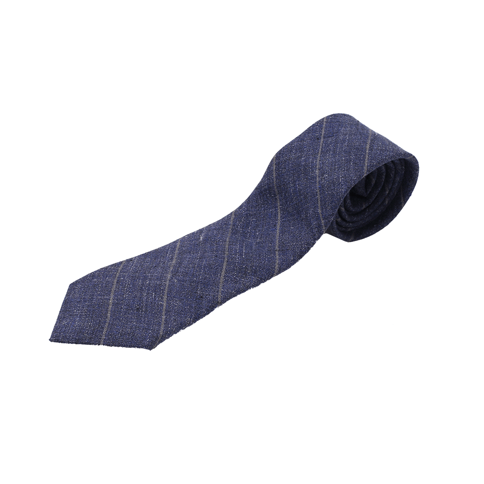 BRUNELLO CUCINELLI-Diagonal Striped Tie-BLUE
