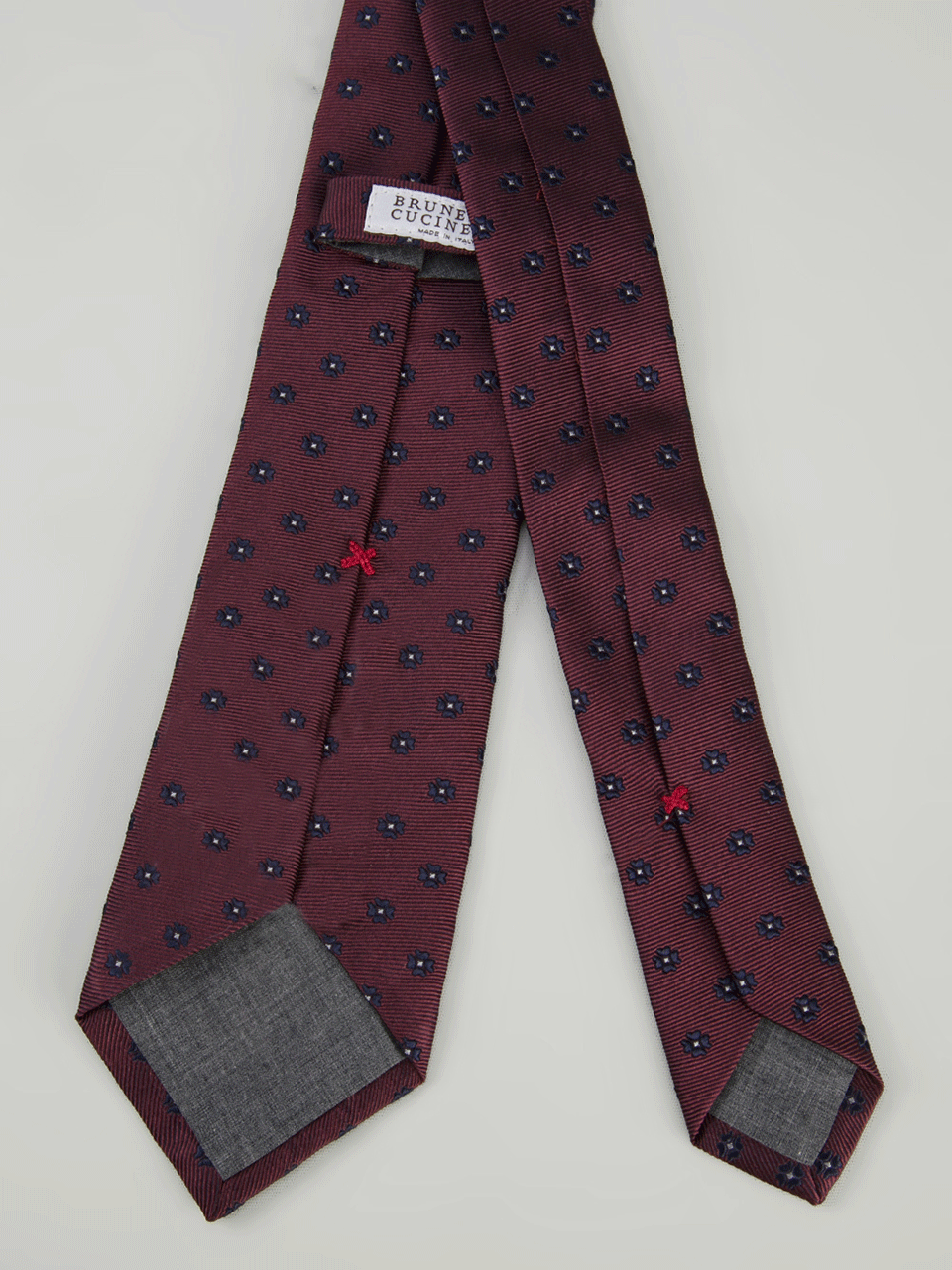 BRUNELLO CUCINELLI-Silk Floral Tie-BRDCT995
