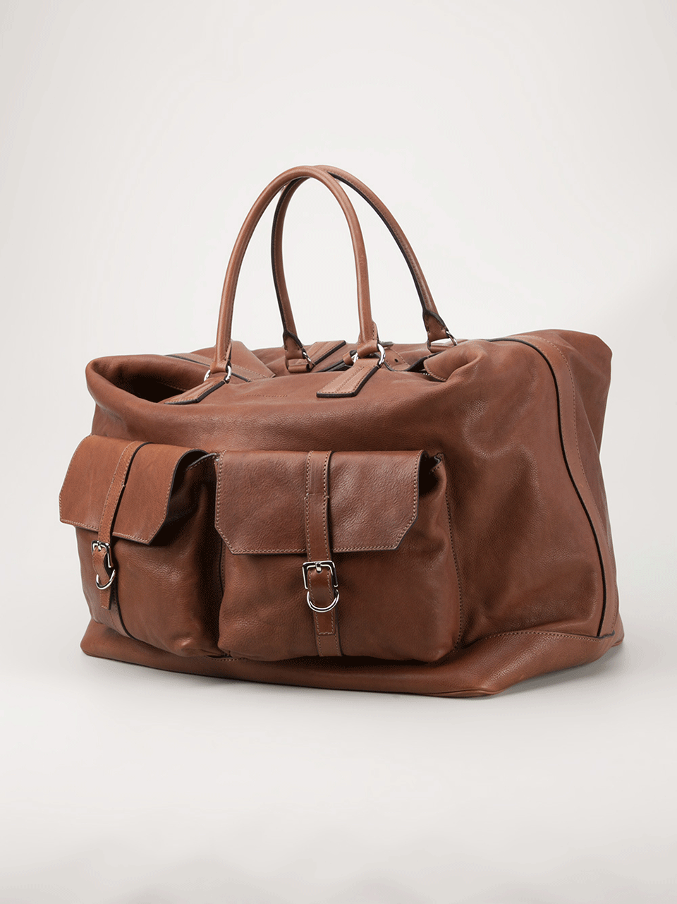 BRUNELLO CUCINELLI-Weekender Bag with Front Pockets-BRNC5817