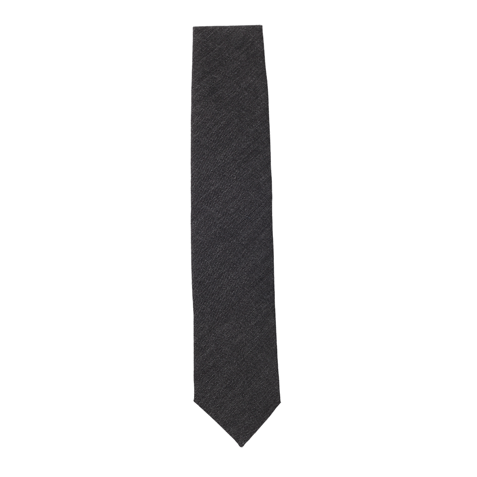 BRUNELLO CUCINELLI-Wool Woven Tie-GRYC2355