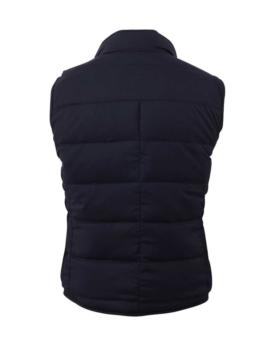 BRUNELLO CUCINELLI-Reversible Quilted Leather Vest-