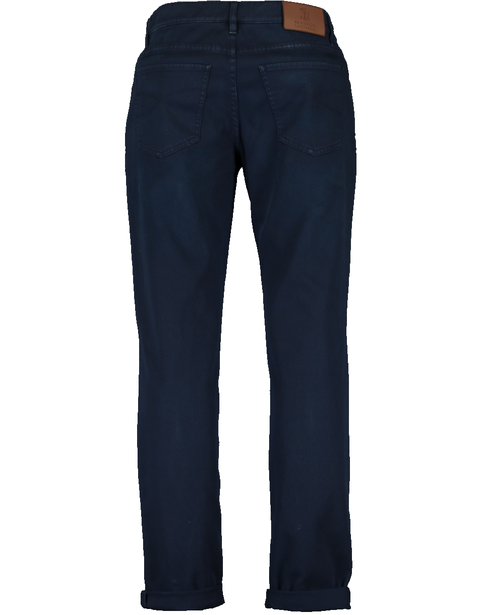 BRUNELLO CUCINELLI-Five Pocket Button Fly Pant-