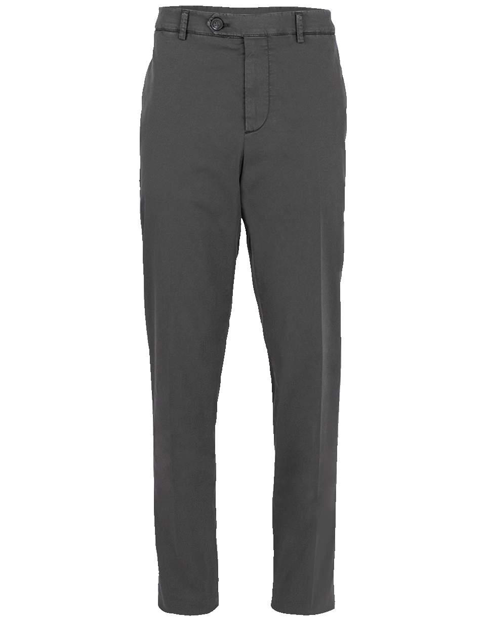 BRUNELLO CUCINELLI-Flat Front Basic Fit Trouser-