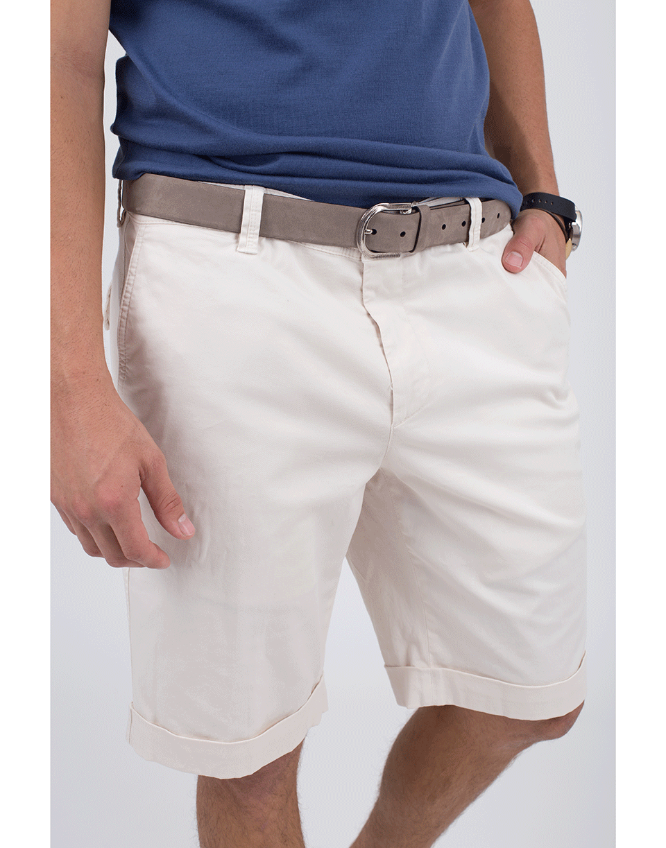 BRUNELLO CUCINELLI-Flat Front Traditional Short-