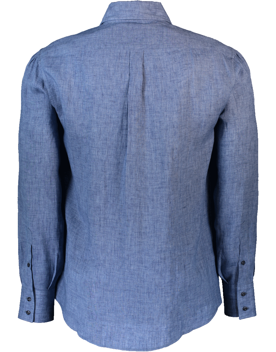 BRUNELLO CUCINELLI-Linen Solid Shirt-