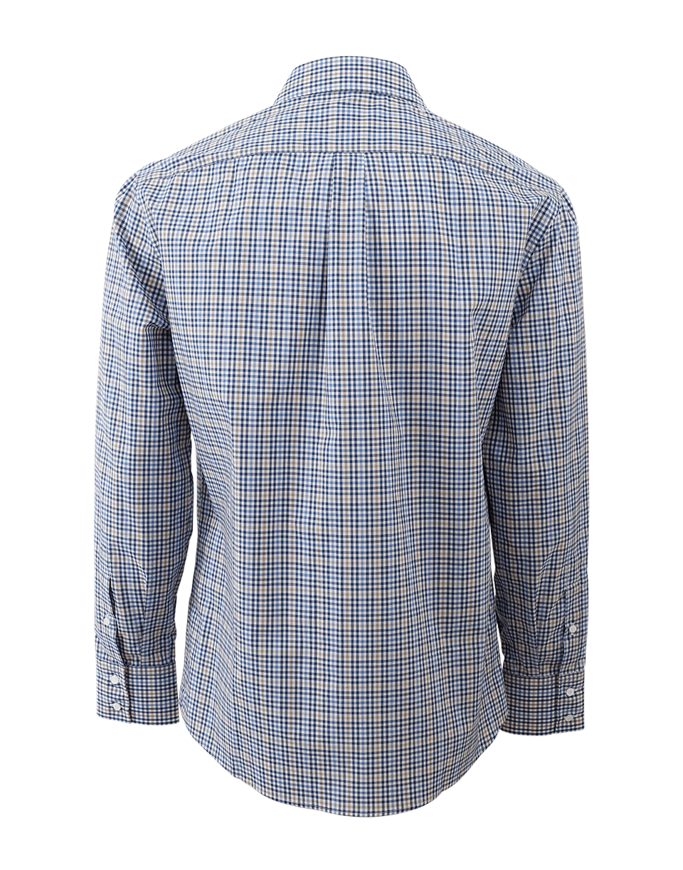 BRUNELLO CUCINELLI-Popline Checkered Shirt-