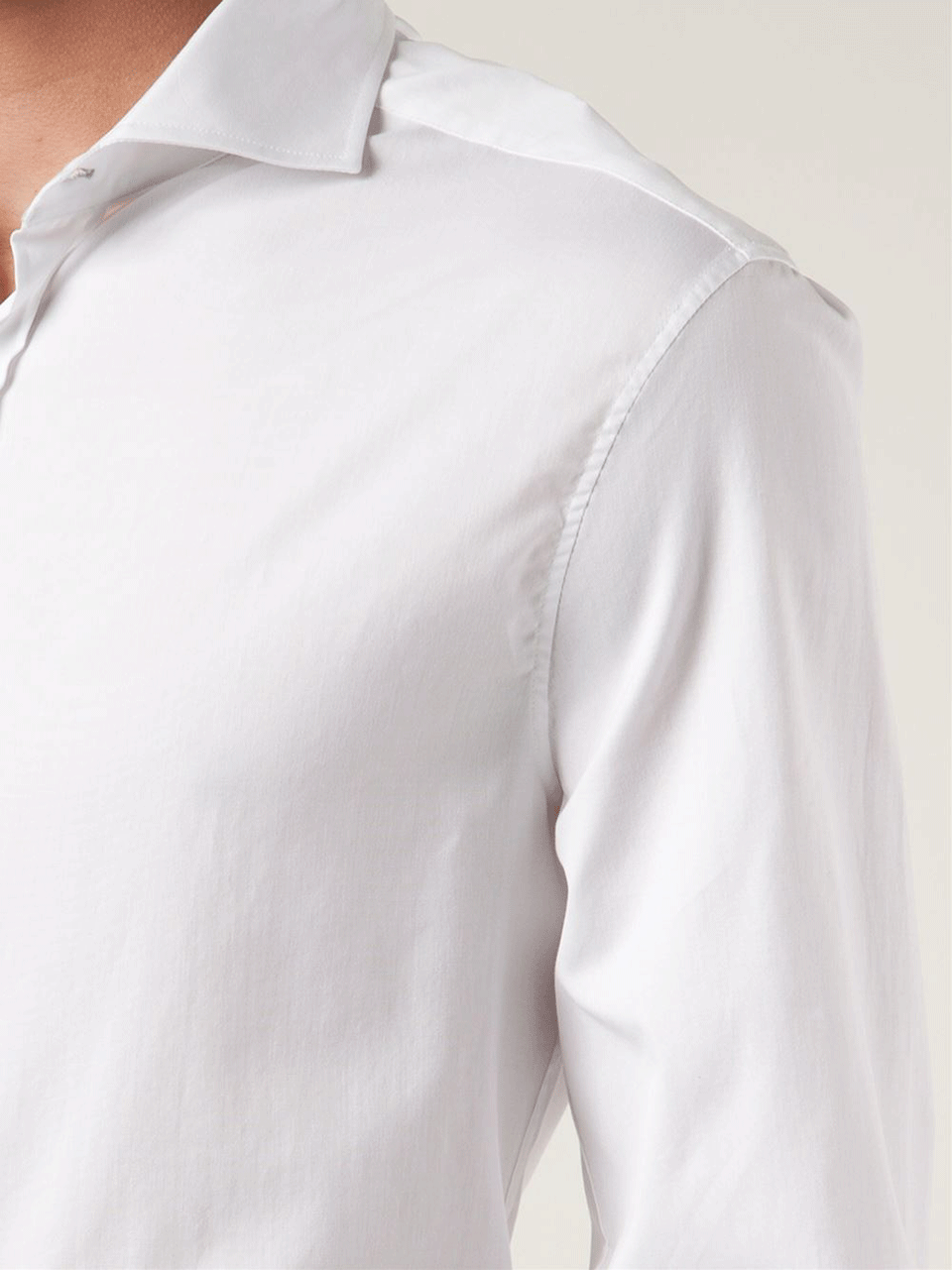 Spread Collar Solid Shirt MENSCLOTHINGSHIRT BRUNELLO CUCINELLI   