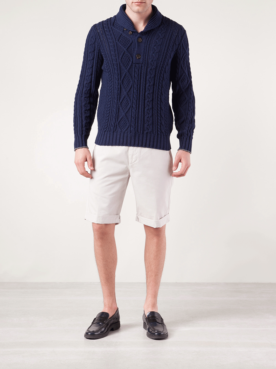 Shawl Collar Sweater MENSCLOTHINGSWEATER BRUNELLO CUCINELLI   
