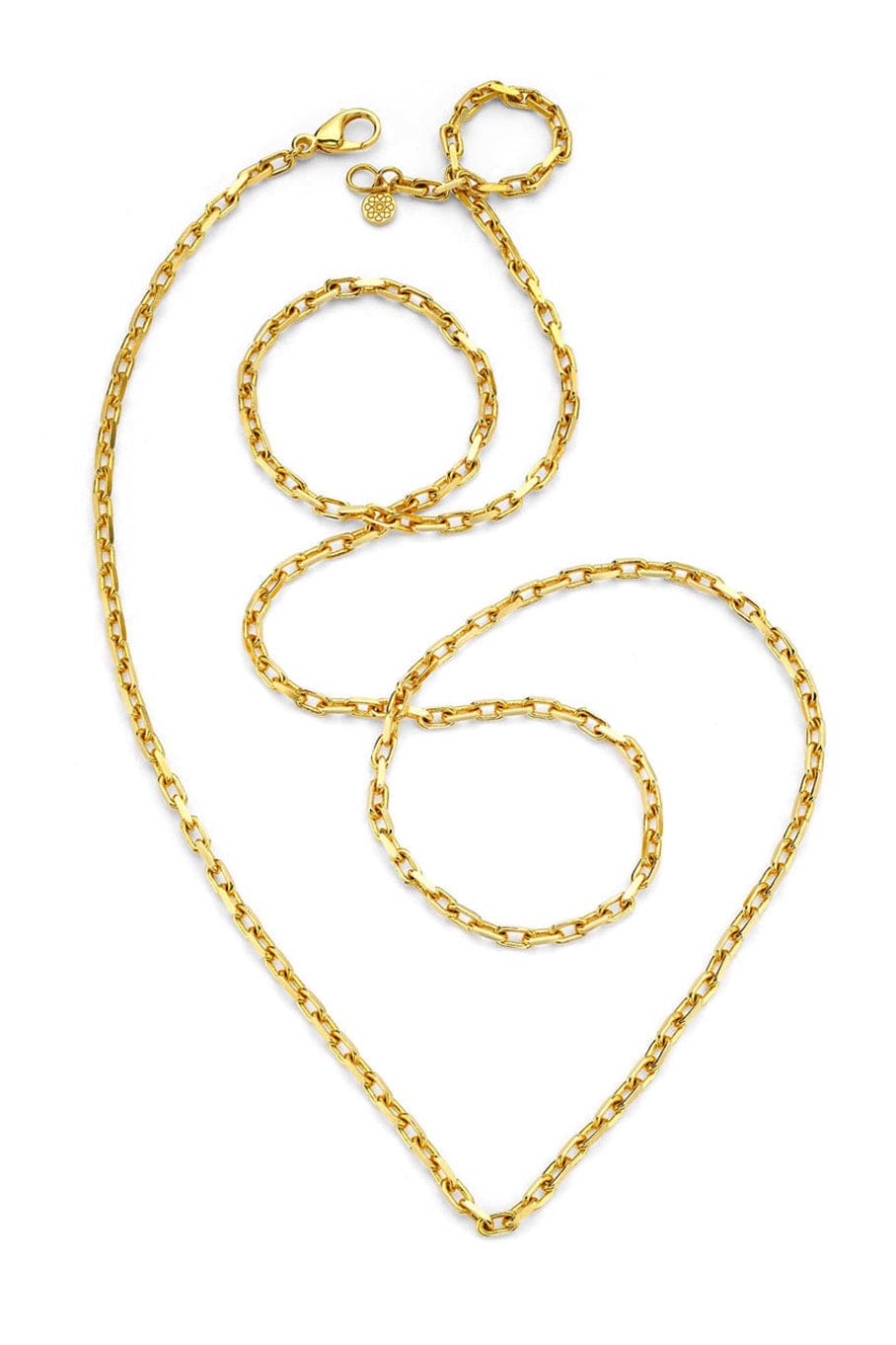 BUDDHA MAMA-18" Diamond Cut Cable Chain-YELLOW GOLD