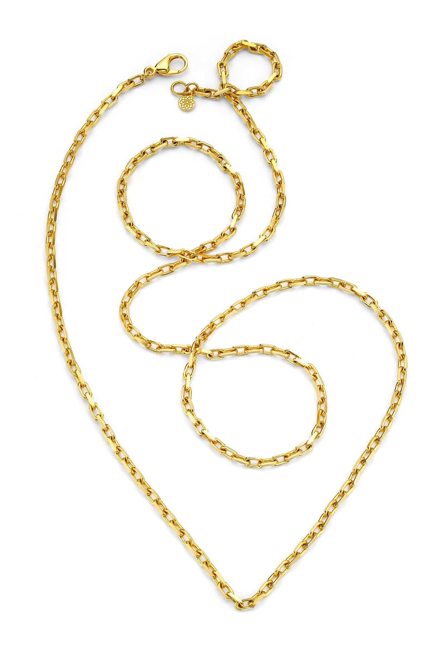 BUDDHA MAMA-4.5mm Diamond Cut Cable Chain-YELLOW GOLD