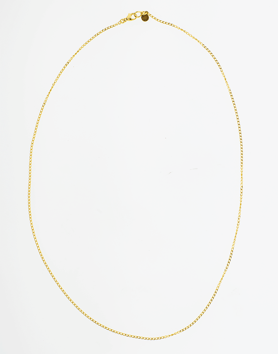 BUDDHA MAMA-Diamond Cut Chain Necklace-YELLOW GOLD