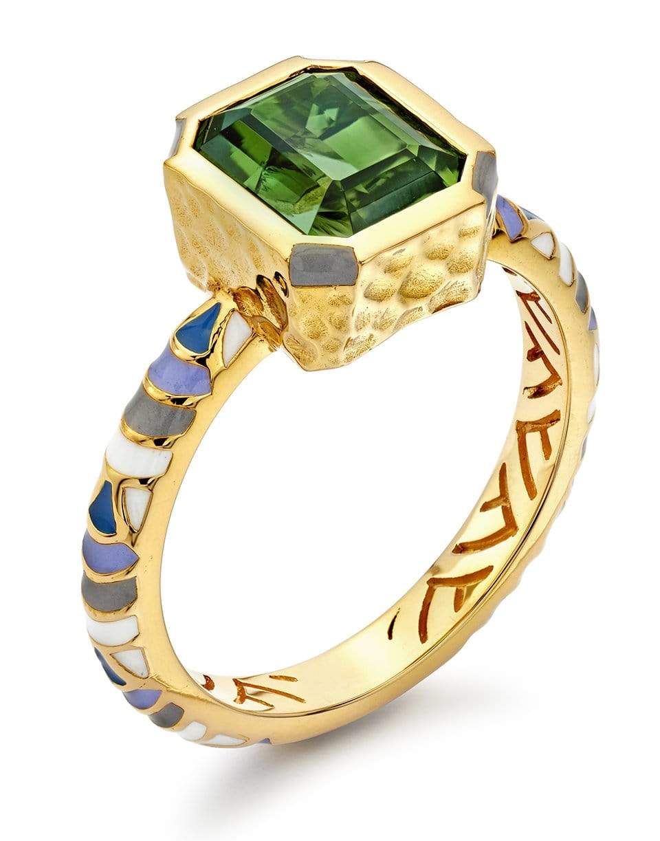 BUDDHA MAMA-Green Tourmaline Ring-
