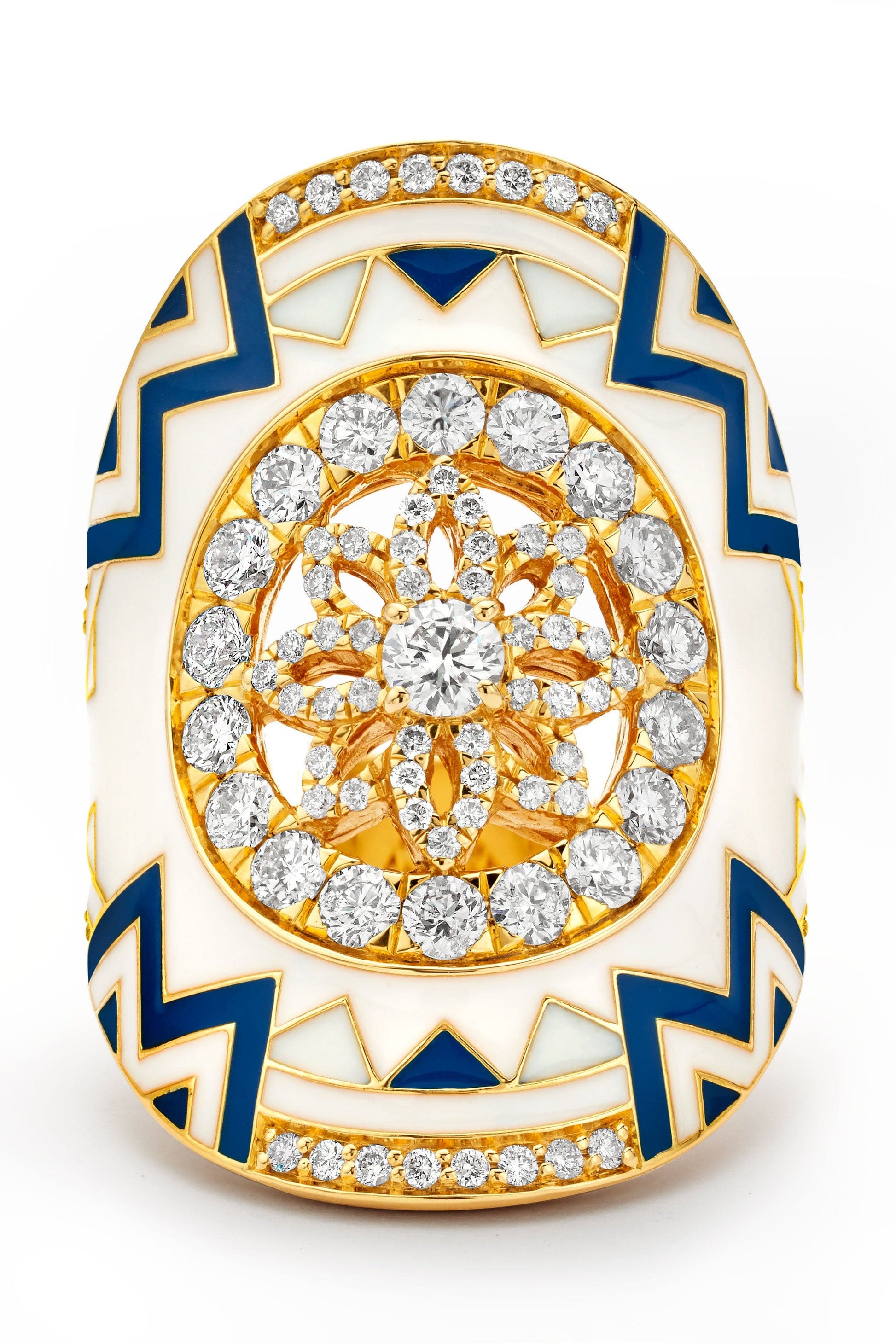 Diamond Mandala Wrap Ring JEWELRYFINE JEWELRING BUDDHA MAMA   