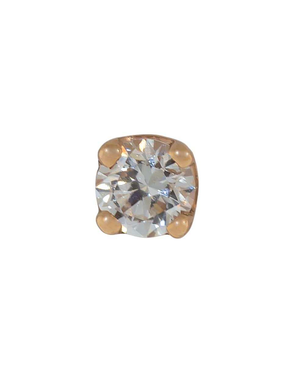 BVLA-1.5MM Rose Gold Round Diamond Stud-ROSE GOLD