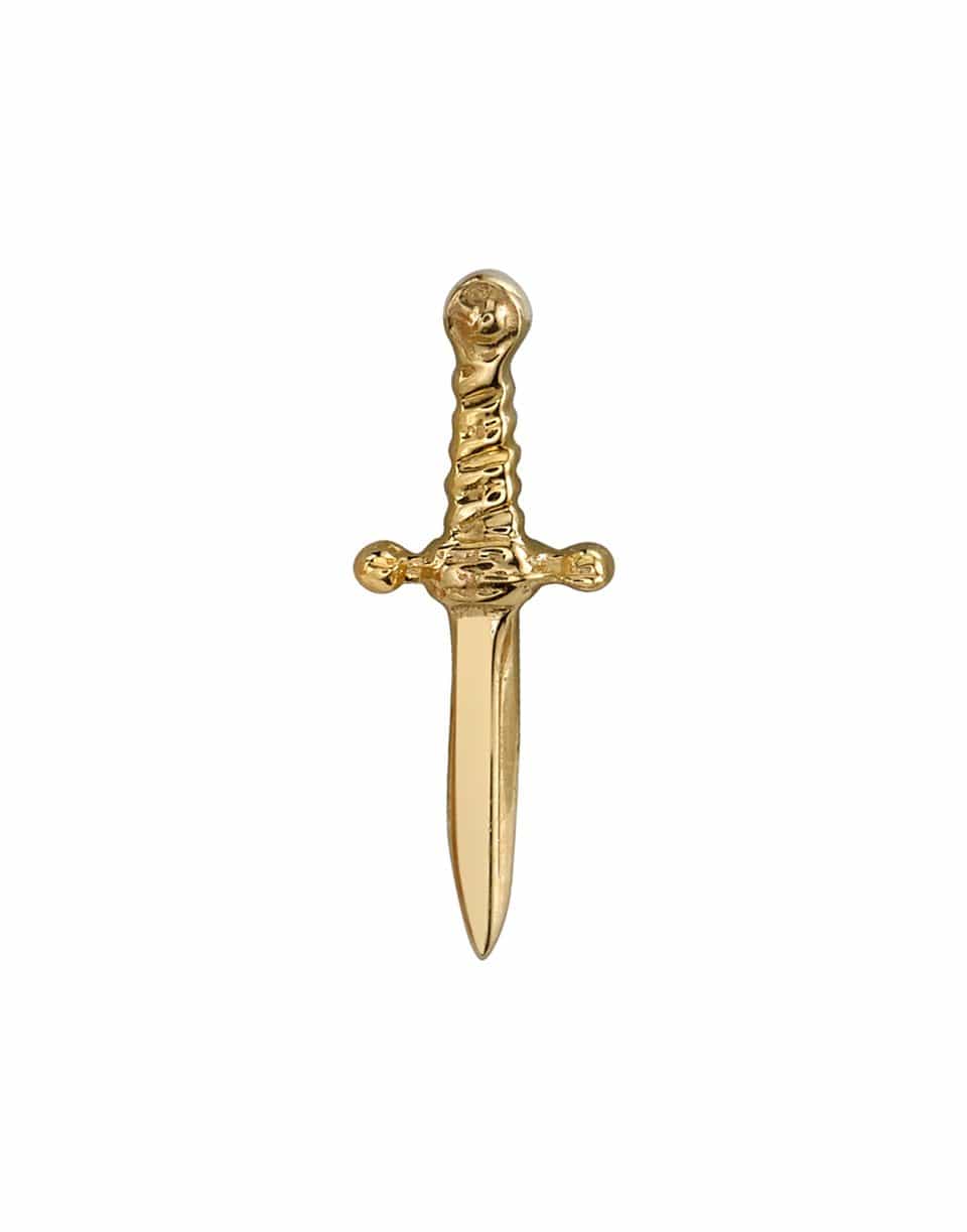 BVLA-Yellow Gold Slasher Dagger Pin-YELLOW GOLD