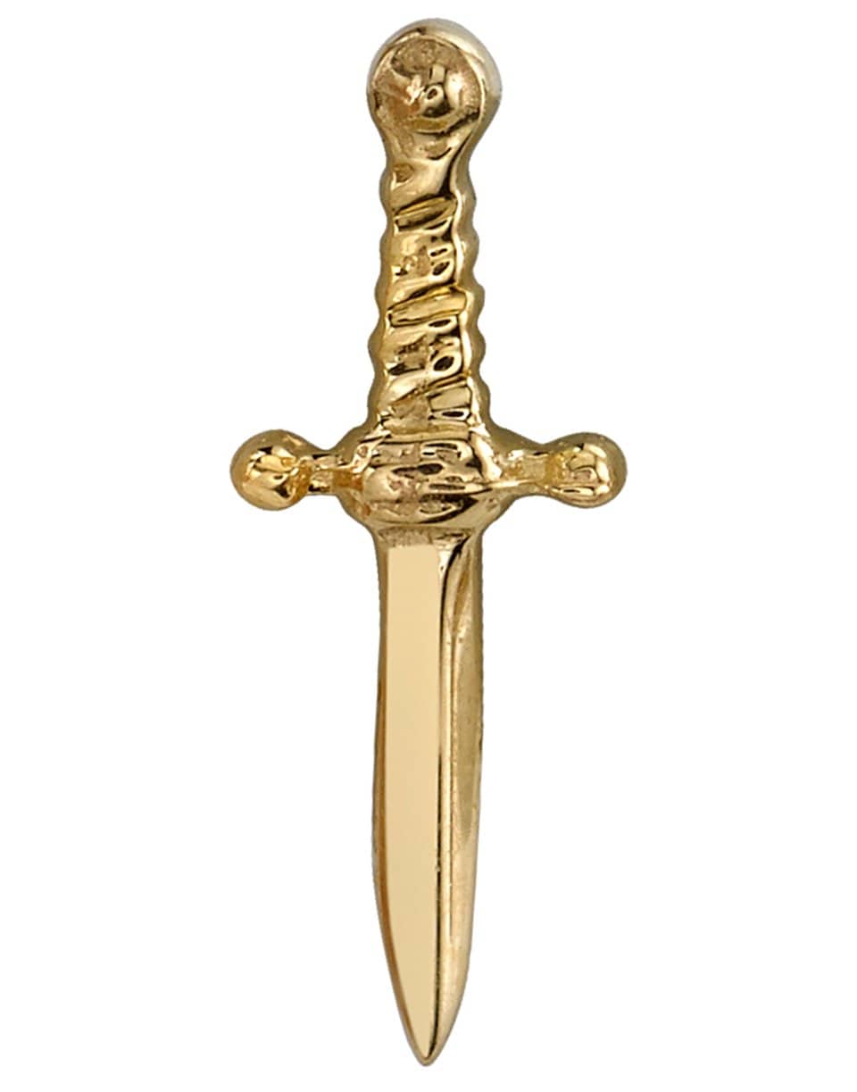 BVLA-Yellow Gold Slasher Dagger Pin-YELLOW GOLD