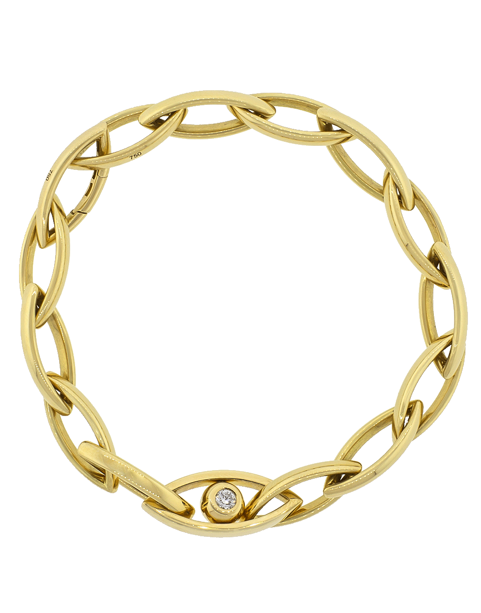 CADAR-Diamond Reflections Gold Link Bracelet-YELLOW GOLD