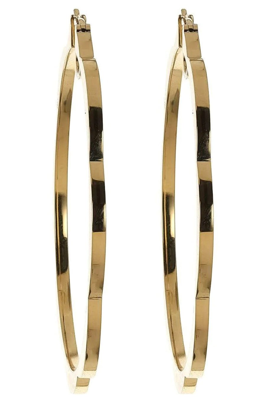 CADAR-Jumbo Triplet Hoop Earrings-YELLOW GOLD