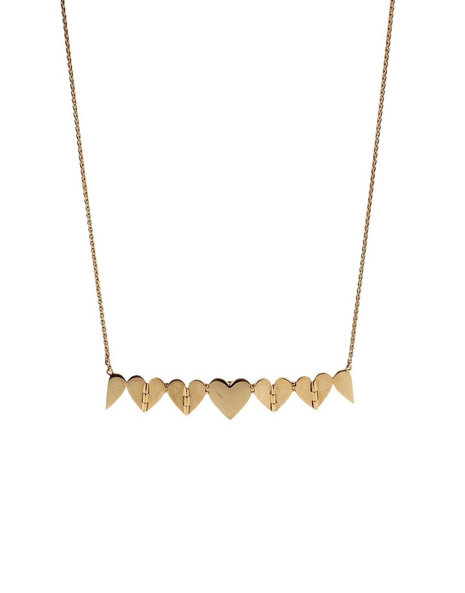 CADAR-Endless 5 Fold Heart Necklace-ROSE GOLD