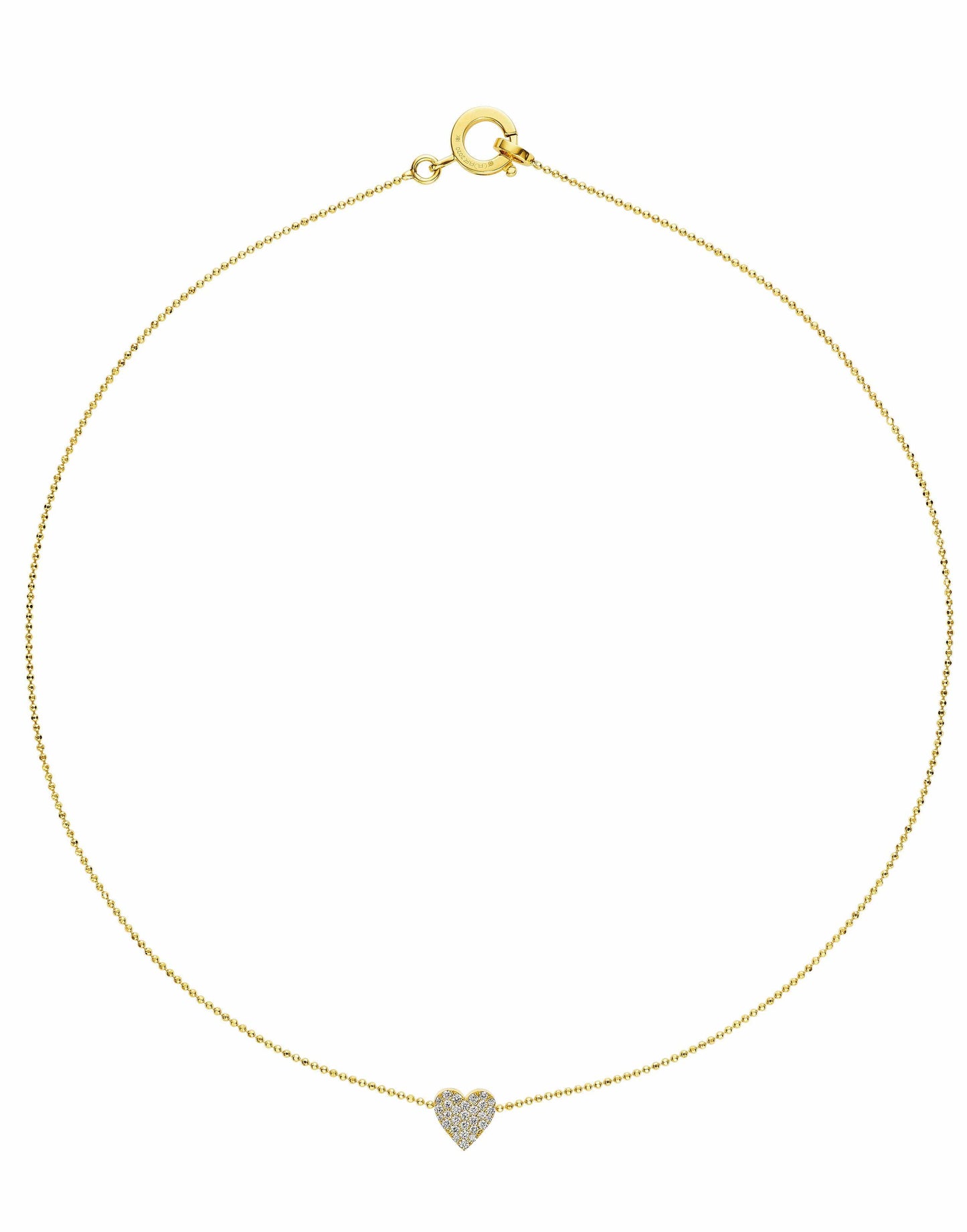 CADAR-Medium Endless Heart Necklace-YELLOW GOLD