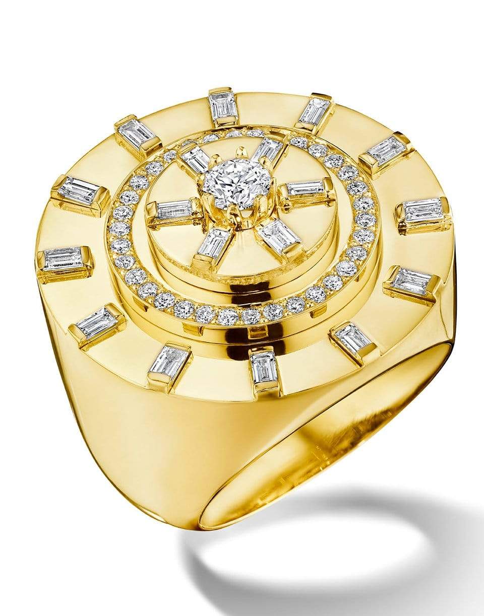 CADAR-Diamond Unity Cocktail Ring-YELLOW GOLD