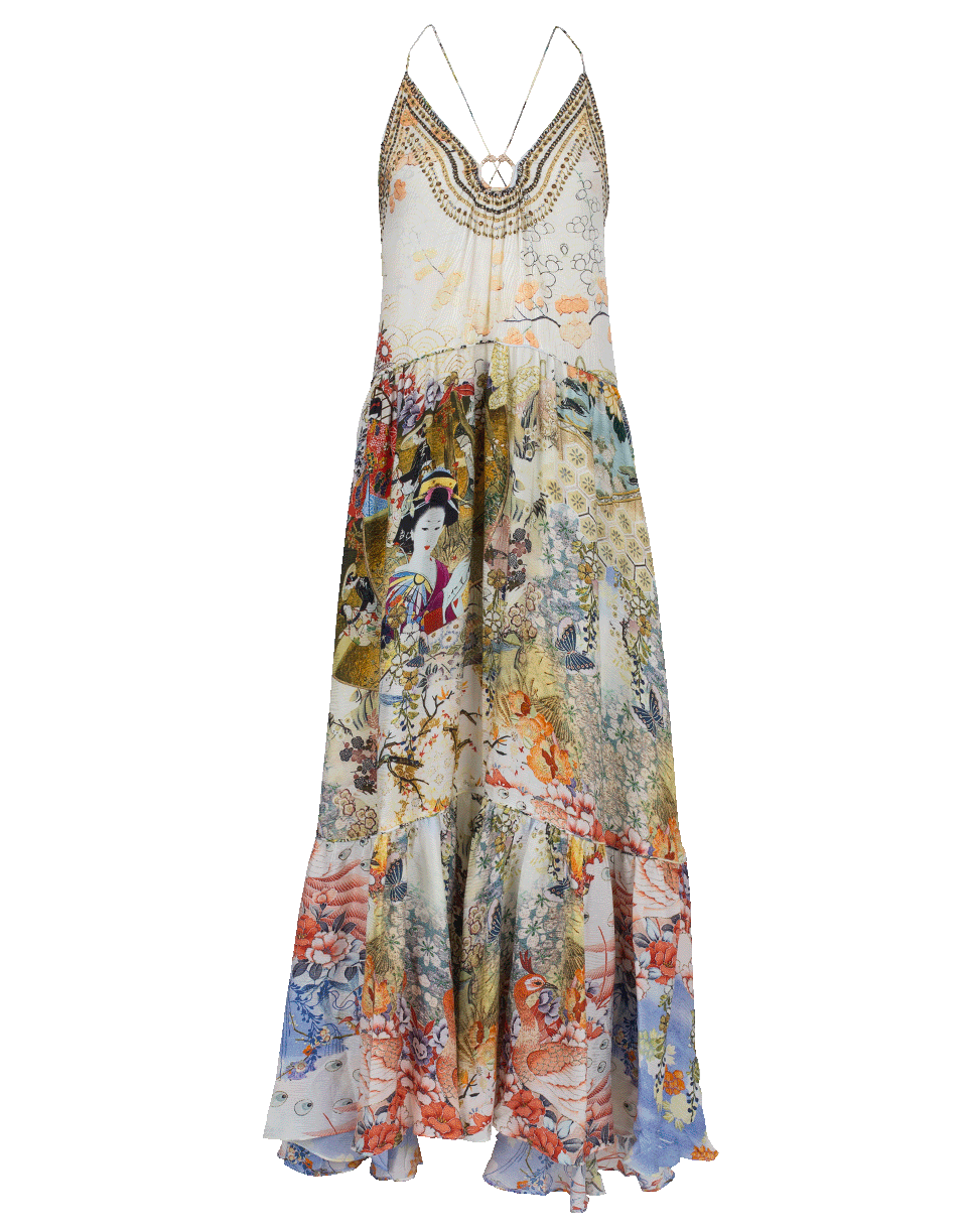 U-Ring Printed Maxi Dress CLOTHINGDRESSCASUAL CAMILLA   