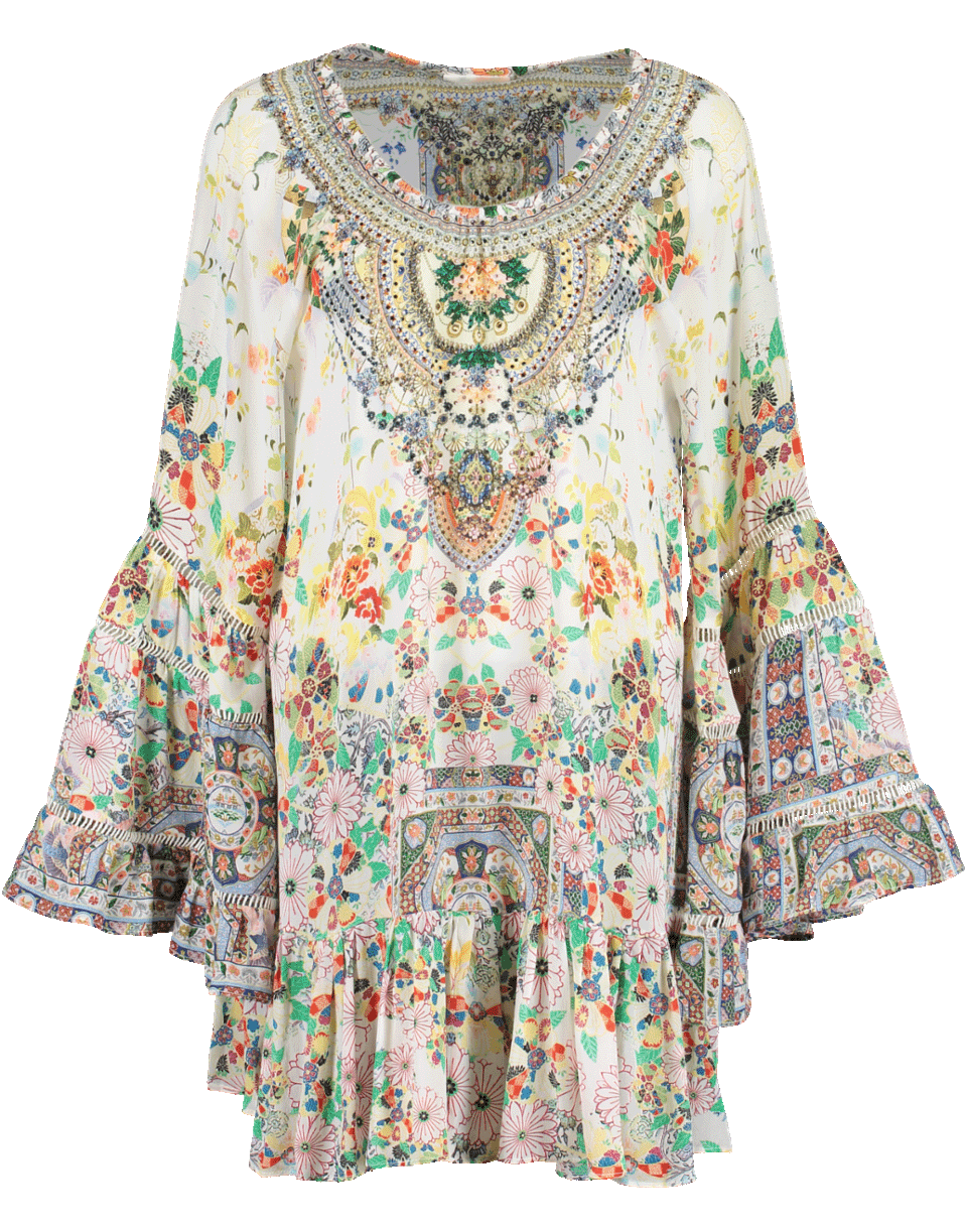 Printed Frill Dress CLOTHINGDRESSCASUAL CAMILLA   