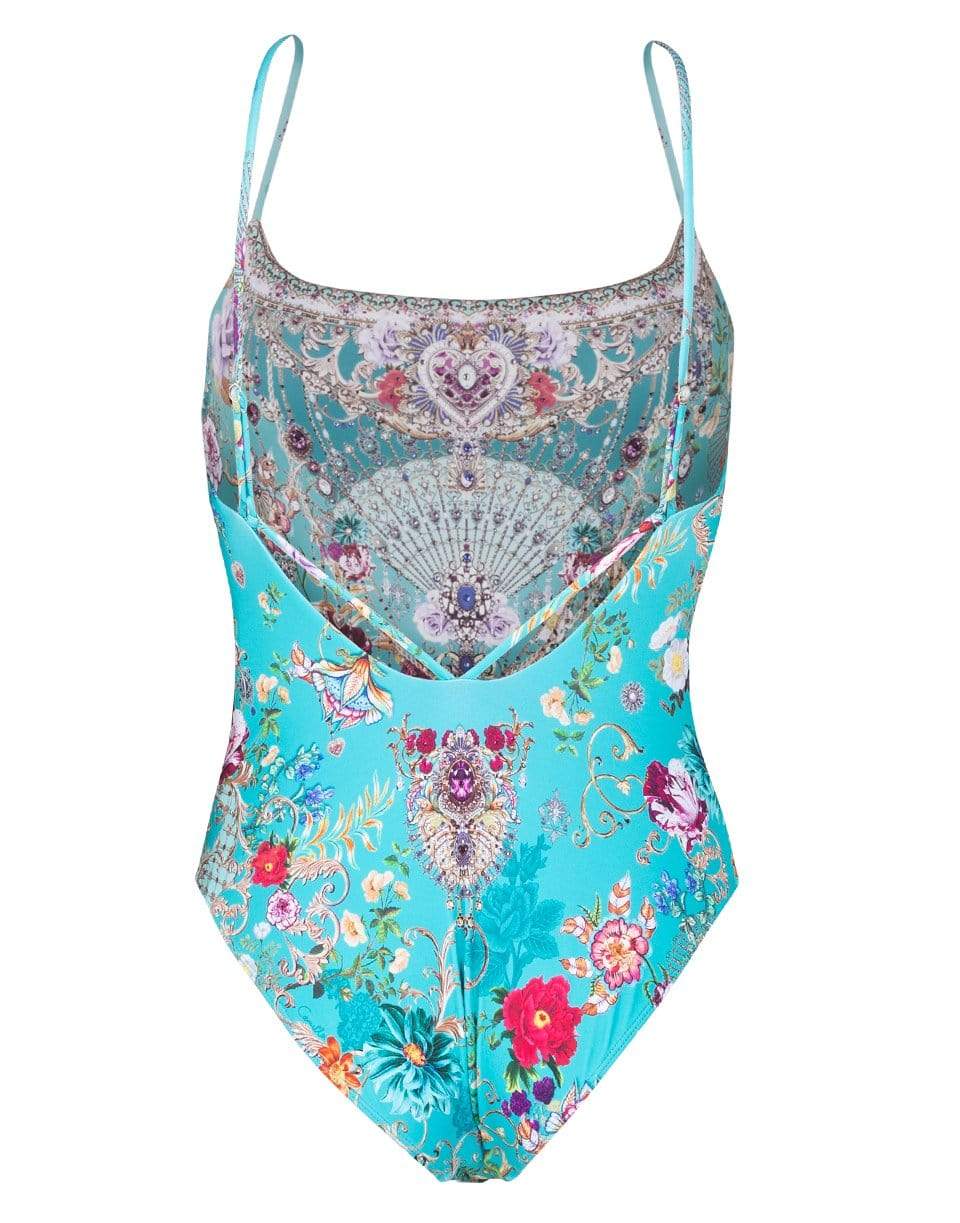 CAMILLA-A Sonnet for a Satine Straight Neck One Piece Swimsuit-