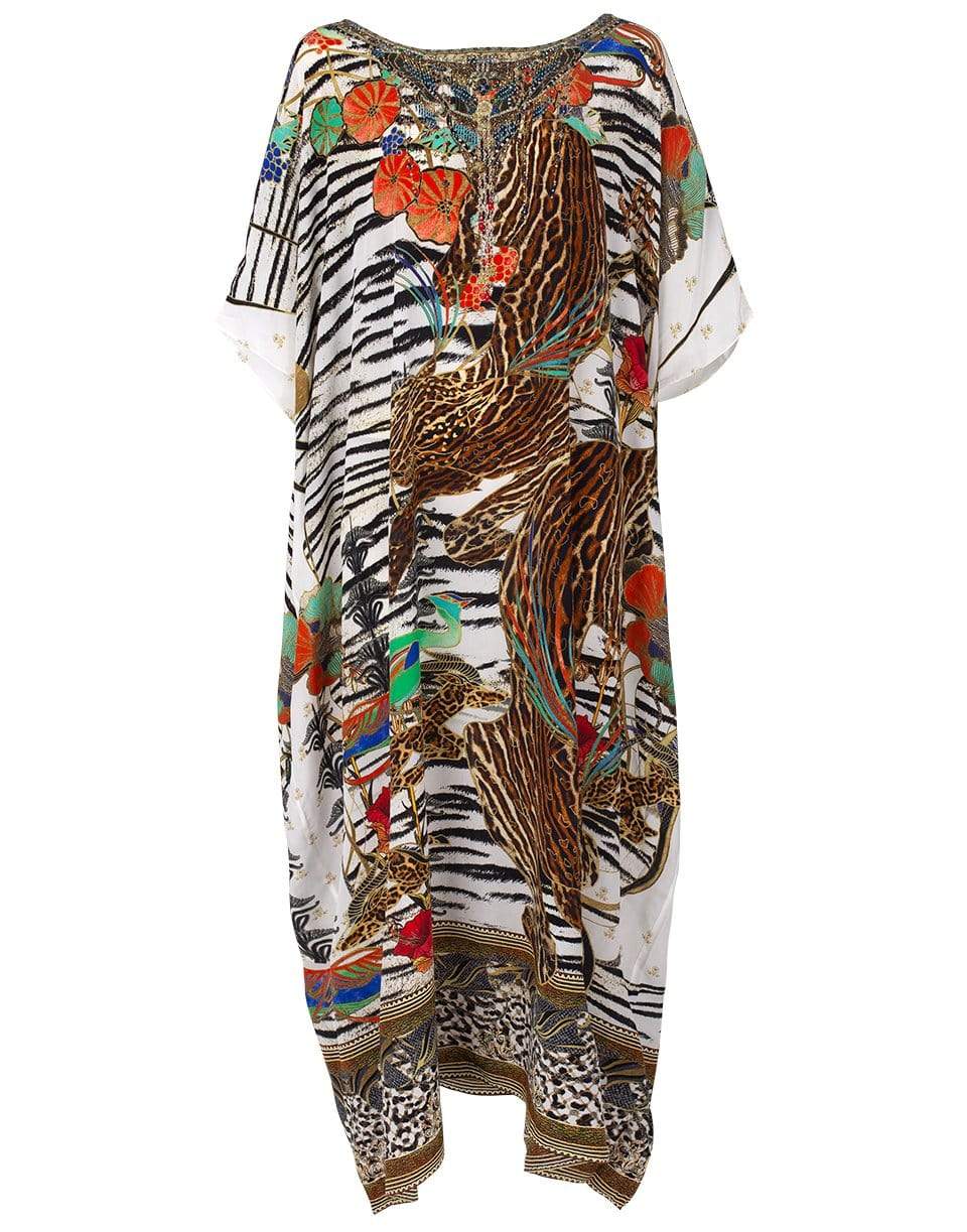 CAMILLA-Cosmic Conflict Round Neck Kaftan-COSMICCO