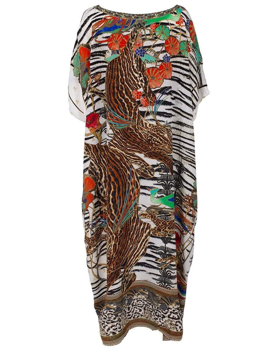 CAMILLA-Cosmic Conflict Round Neck Kaftan-COSMICCO