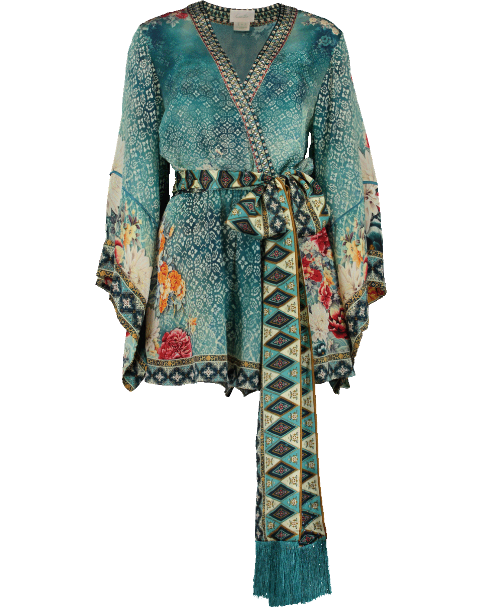 CAMILLA-Playsuit Belted Kimono-HEIRLOOM