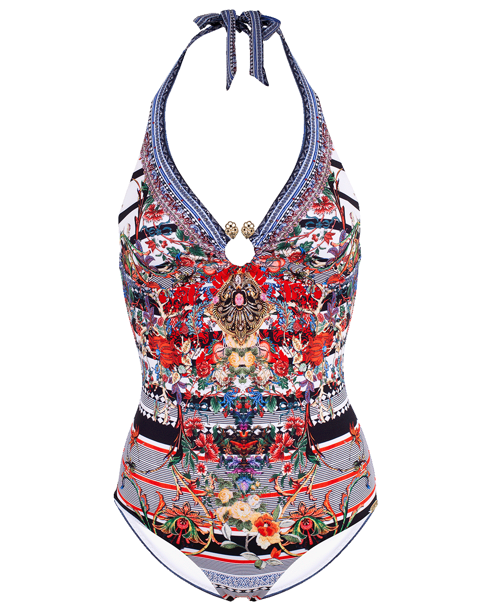 CAMILLA-Ring Time Halter One Piece-