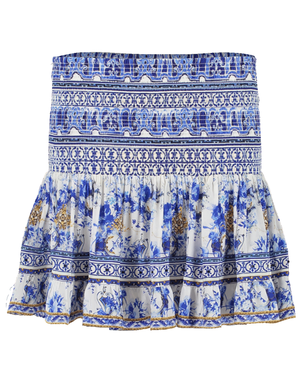 CAMILLA-Short Shirred Skirt-