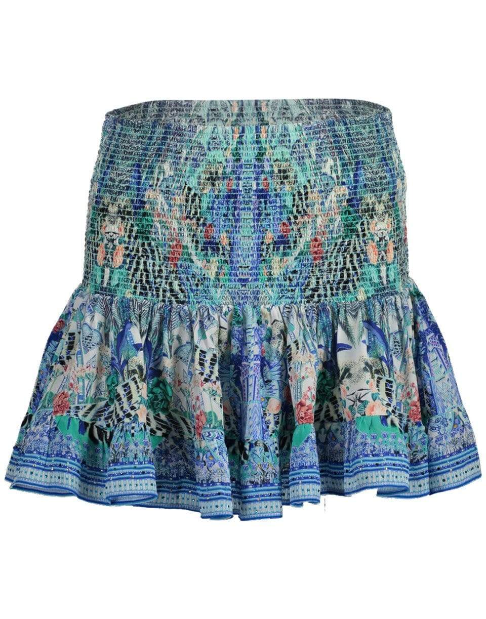 Wings Of Luxor Short Shirred Skirt CLOTHINGSKIRTMISC CAMILLA   