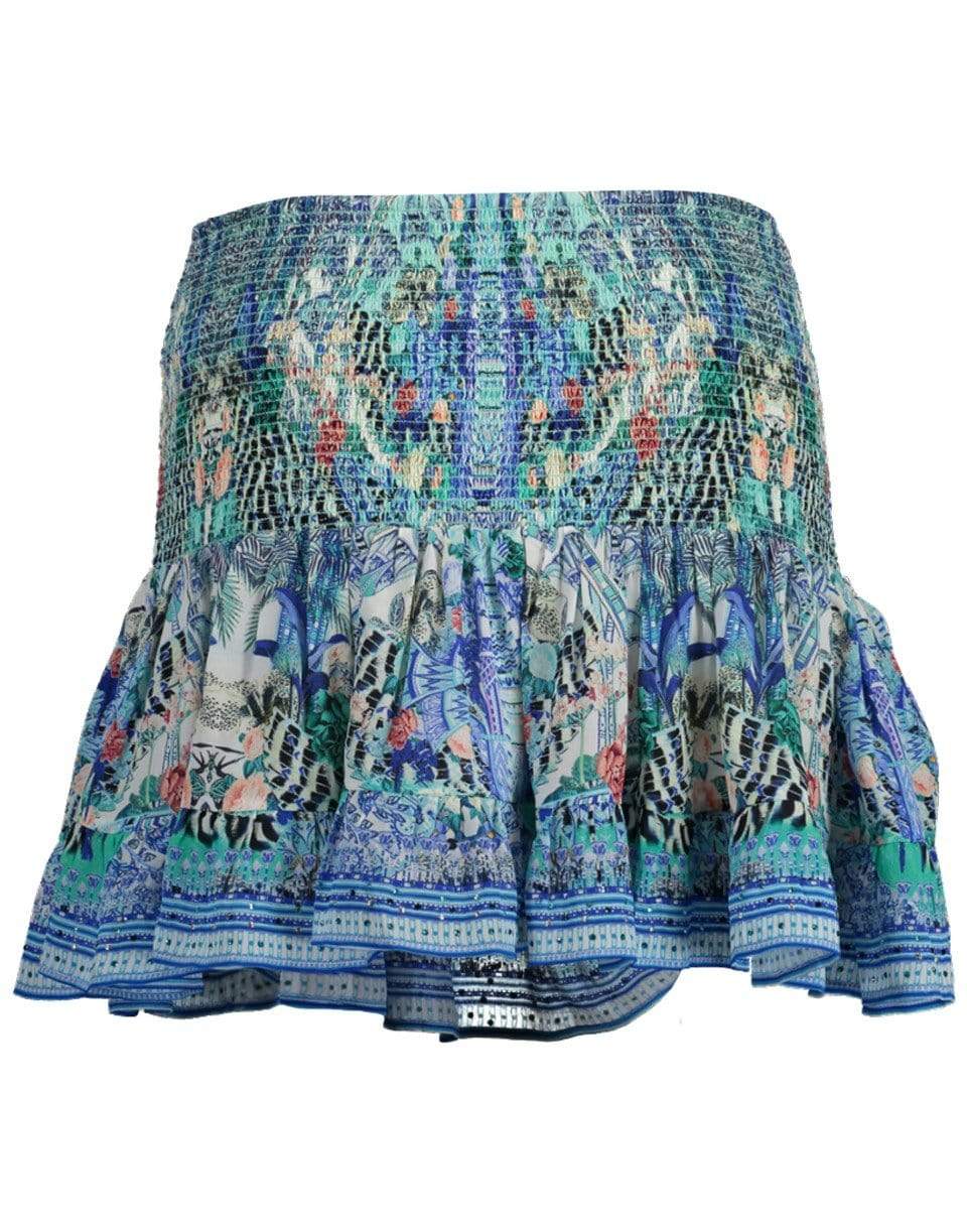 Wings Of Luxor Short Shirred Skirt CLOTHINGSKIRTMISC CAMILLA   