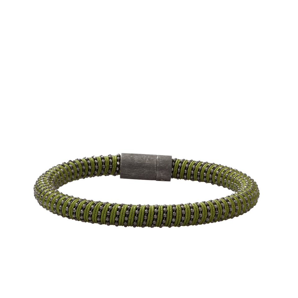 CAROLINA BUCCI-Green Twister Band Bracelet-GREEN