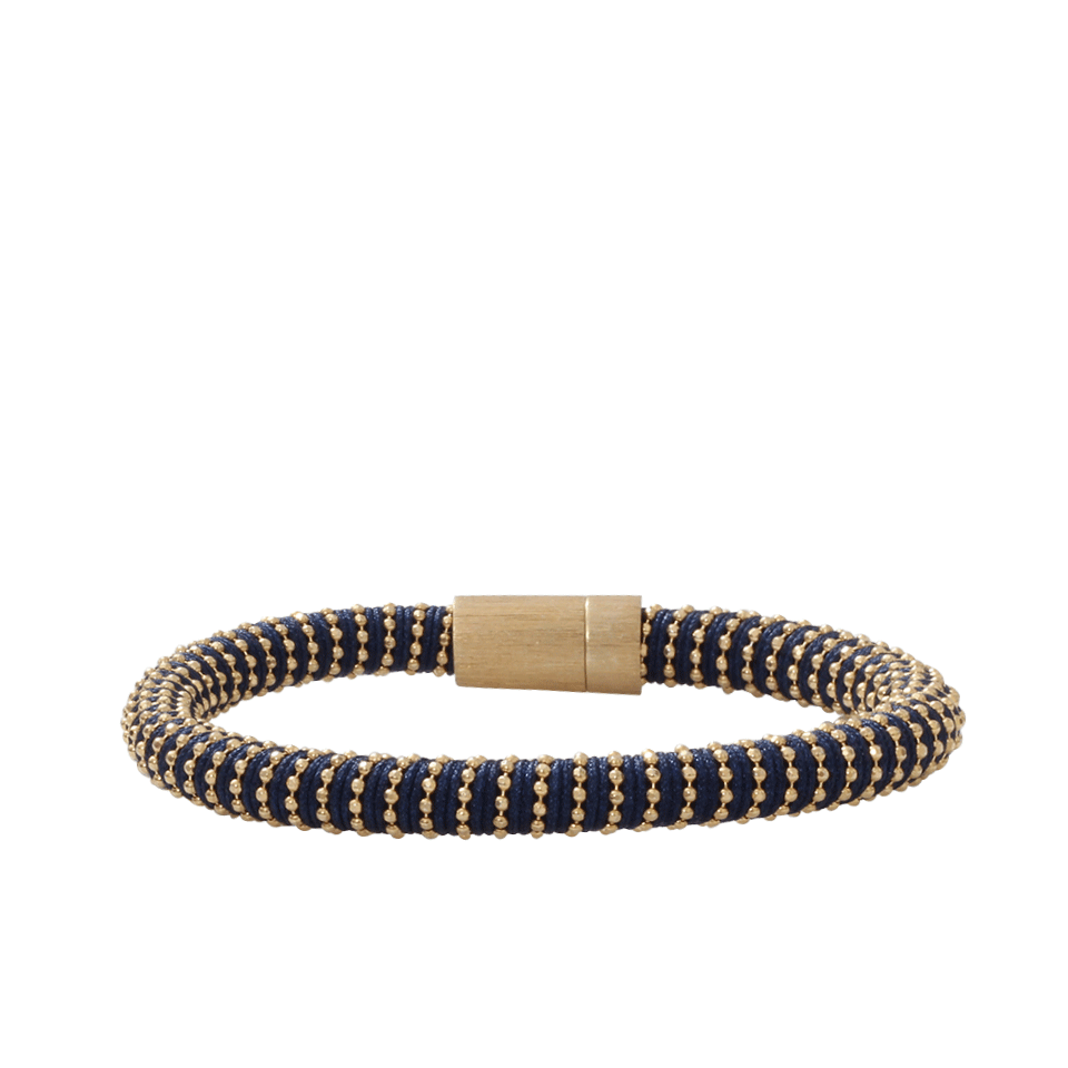 CAROLINA BUCCI-Navy Twister Band Bracelet-NAVY