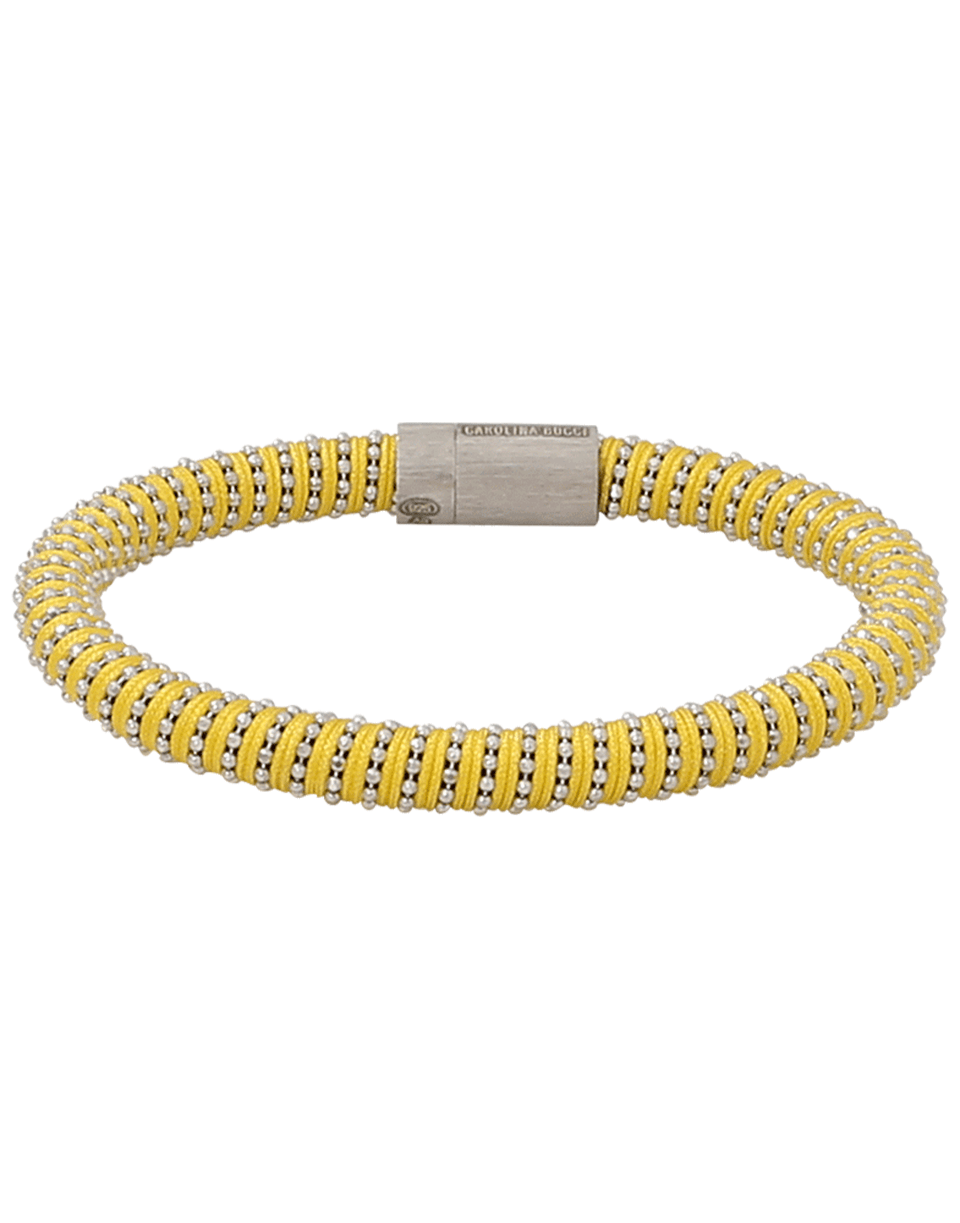 CAROLINA BUCCI-Yellow Twister Band Bracelet-YELLOW