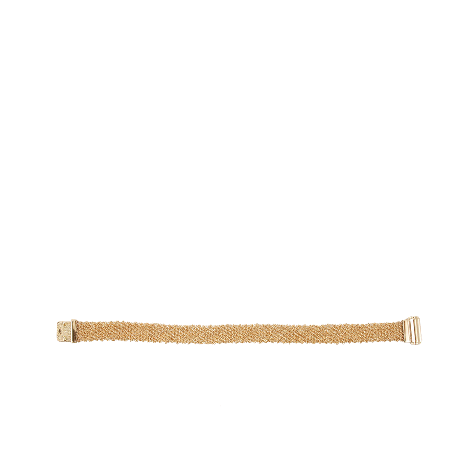 CAROLINA BUCCI-Narrow Gold Woven Bracelet-YELLOW GOLD