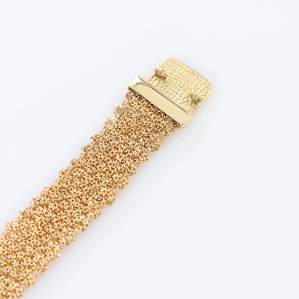 CAROLINA BUCCI-Narrow Gold Woven Bracelet-YELLOW GOLD