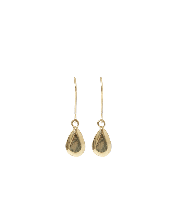 CAROLINA BUCCI-Looking Glass Pear Drop Earrings-YELLOW GOLD