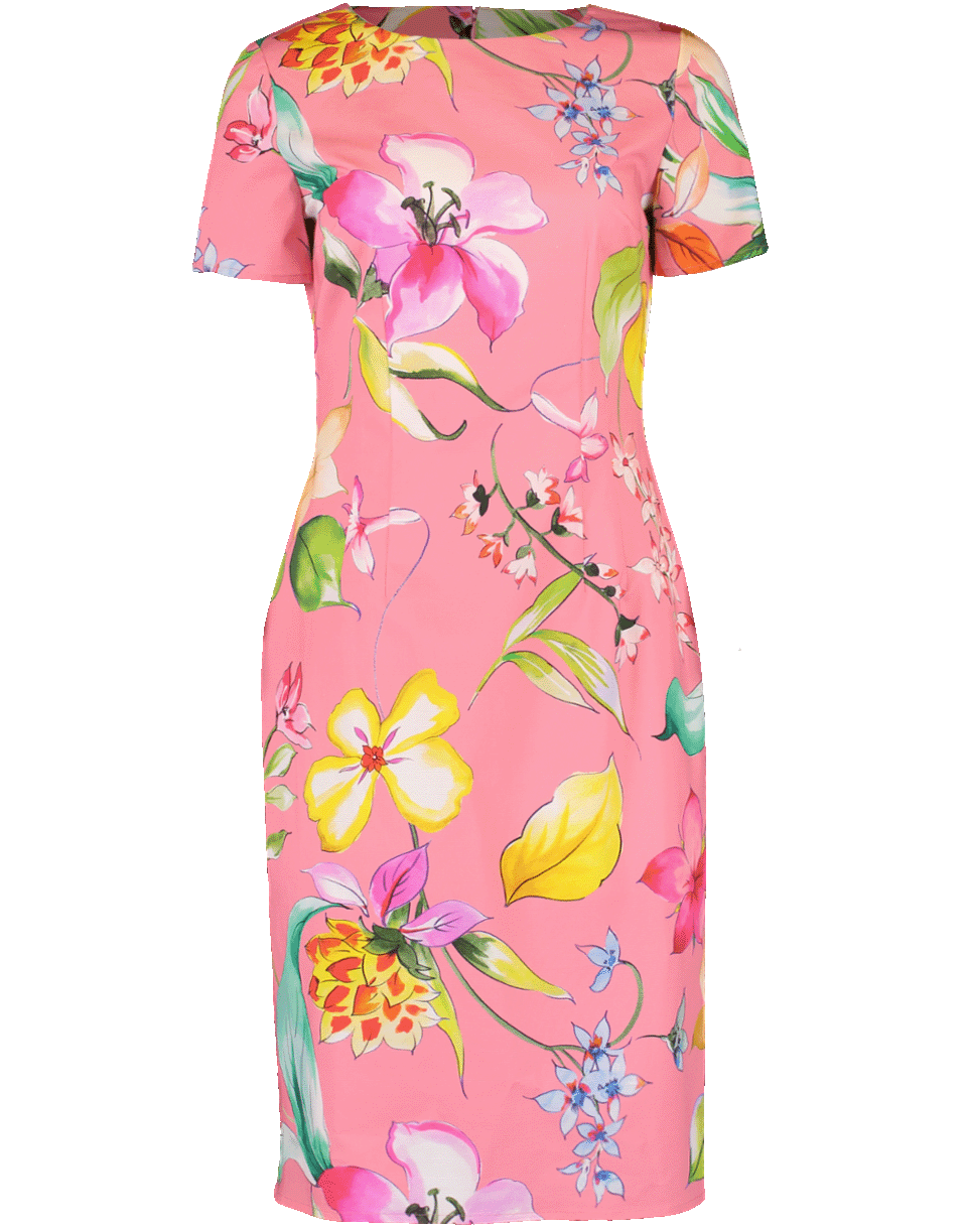 Floral Sheath Dress CLOTHINGDRESSCASUAL CAROLINA HERRERA   
