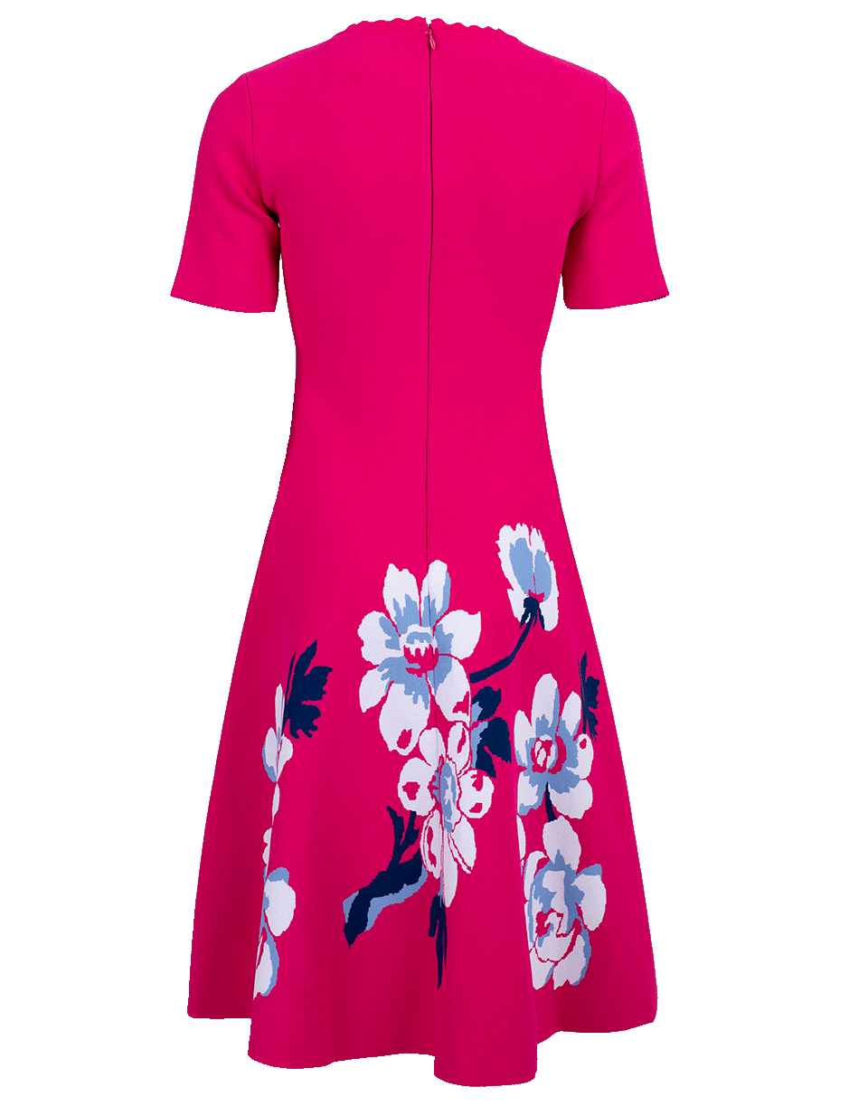 CAROLINA HERRERA-Short Sleeve Knit Dress-