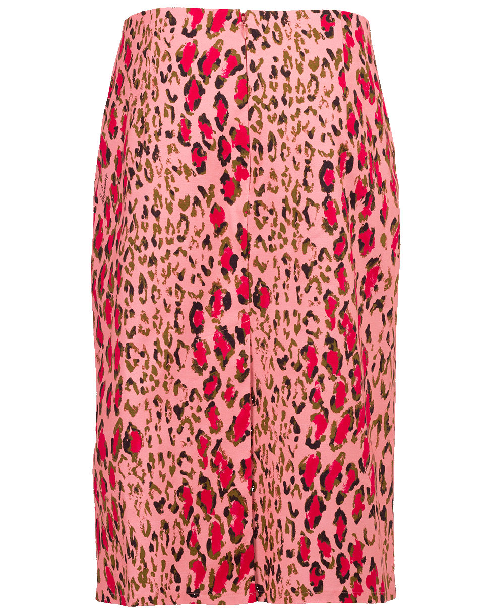 CAROLINA HERRERA-Leopard Print Pencil Skirt-