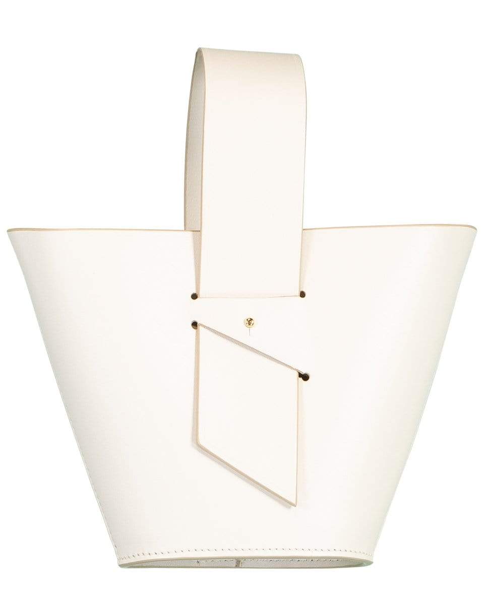 CAROLINA SANTO DOMINGO-Amphora Mini Top Handle Bag-OFFWHITE
